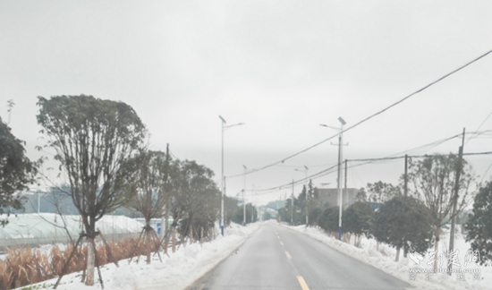 省道S356董家垅-朱新線路口9.3公里，都清理到邊，路面不見雪 高橋鎮(zhèn).jpg